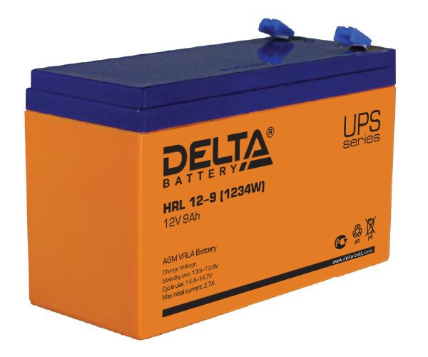 Аккумулятор Delta HRL 12-9 12В/9Ач